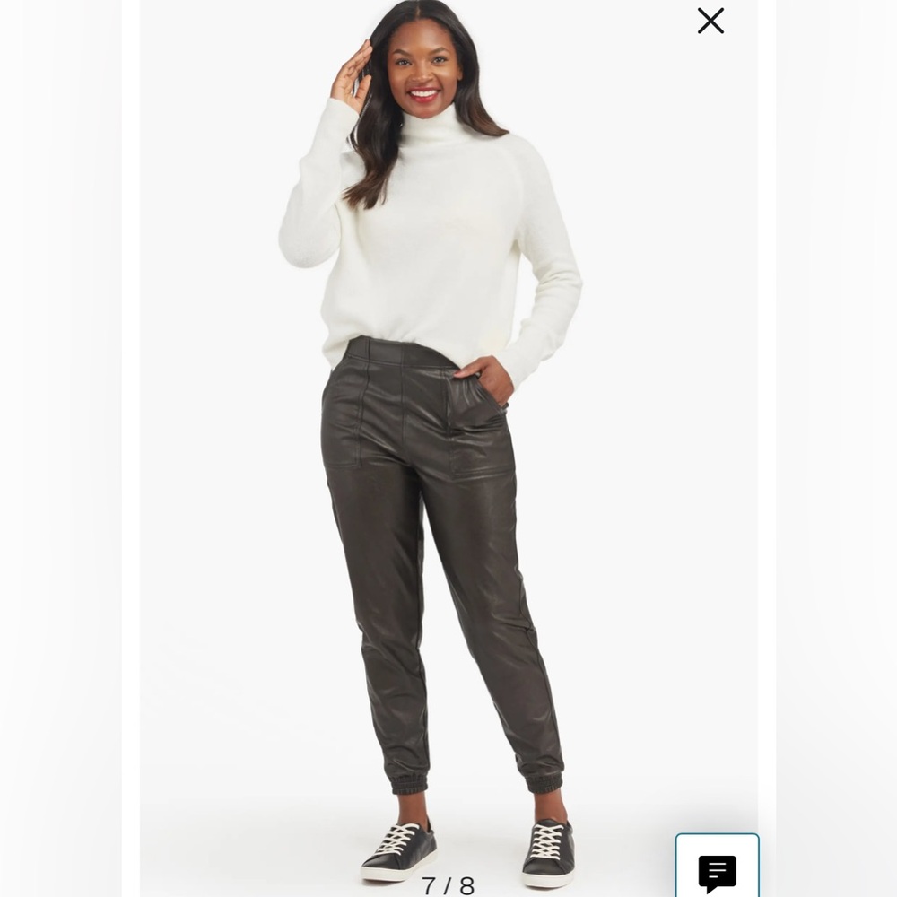 SPANX Women’s Leather Joggers - Picture 5 of 6